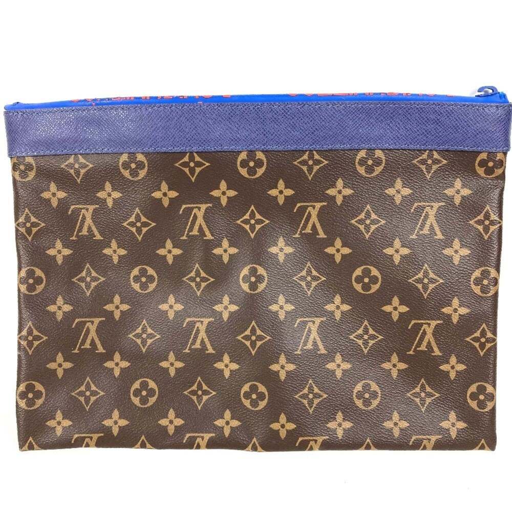 LOUIS VUITTON Brown Monogram Canvas Pochette Pouch - Picture 2 of 13